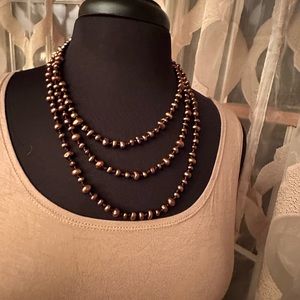 Honora cultured pearls in brown